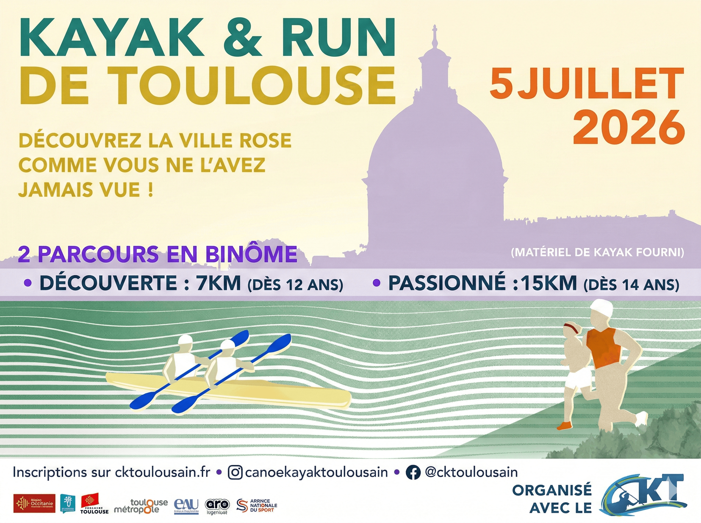 Kayak & Run 2026 - Horizontal