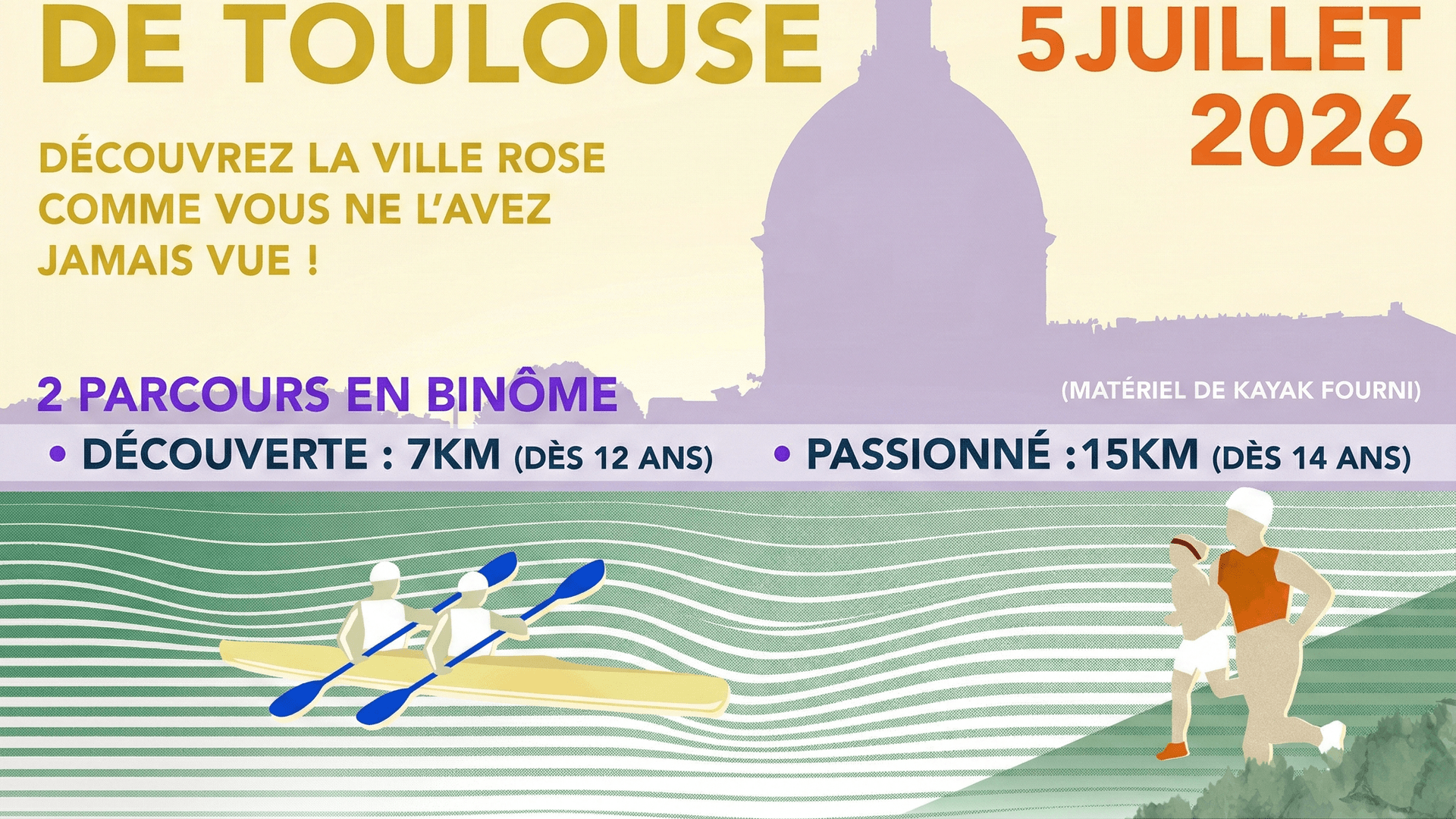 Kayak & Run 2026 - Horizontal